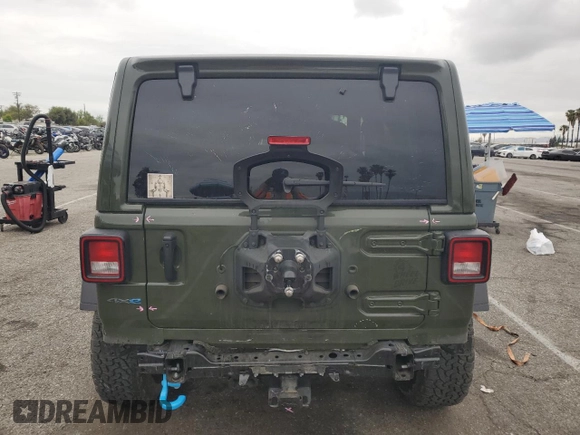 2024 Jeep Wrangler Sport S with VIN 1C4RJXN65RW121336, listed as a Copart auction lot 53395985 with 19,861 mi miles and Salvage title. Bid and sale history available at DreamBid. Image 6.