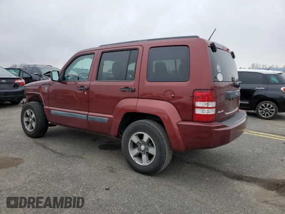 2008 Jeep Liberty Sport with VIN 1J8GN28K78W233375, listed as a Copart auction lot 52417955 with 170,594 mi miles and Salvage Title. Bid and sale history available at carsss.com. Image 2.