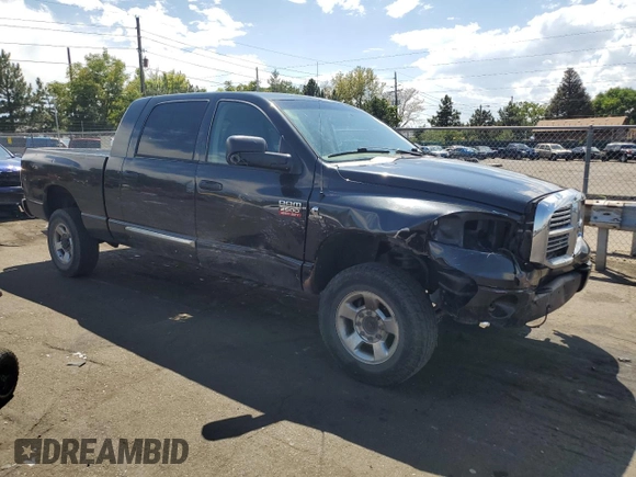 2008 Dodge Ram 2500 Laramie with VIN 3D7KS29A18G215281, listed as a Copart auction lot 66127594 with 216,943 mi miles and Salvage Title. Bid and sale history available at carsss.com. Image 4.