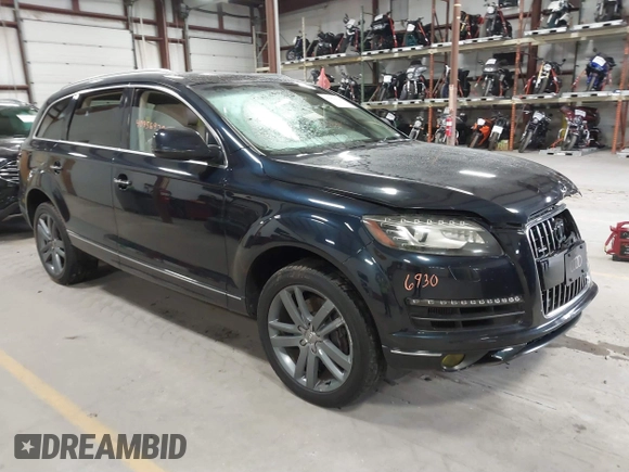 2012 Audi Q7 Premium Plus with VIN WA1LMAFE5CD008743, listed as a IAAI auction lot 40956930 with 117,947 mi miles and . Bid and sale history available at DreamBid. Image 1.