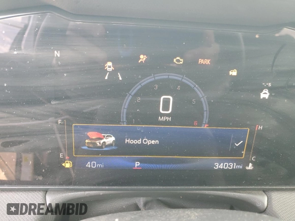 2024 Chevrolet TrailBlazer LT with VIN KL79MPS29RB177776, listed as a Copart auction lot 53800835 with 34,031 mi miles and Clean Title. Bid and sale history available at DreamBid. Image 9.