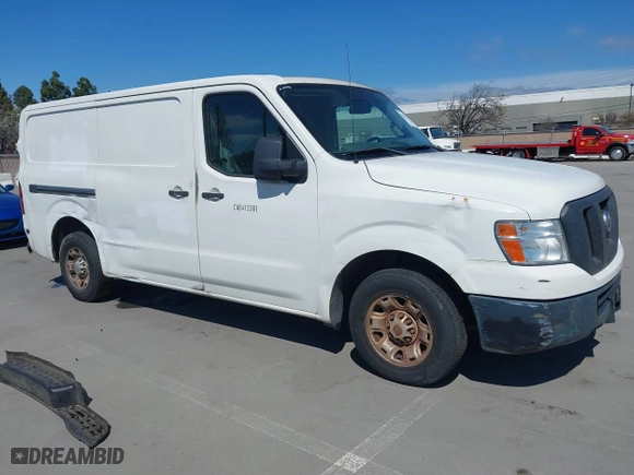 2012 Nissan NV SV with VIN 1N6BF0KY8CN108235, listed as a IAAI auction lot 41896725 with 311,887 mi miles. Bid and sale history available at carsss.com. Image 1.