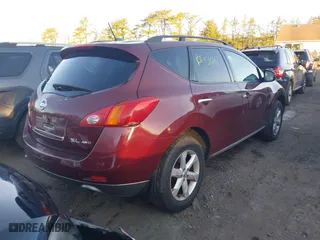 2009 Nissan Murano SL with VIN JN8AZ18WX9W160099, listed as a IAAI auction lot 41577681 with 999,999 mi miles. Bid and sale history available at carsss.com. Image 4.