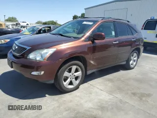 2008 Lexus RX 350 z VIN JTJGK31U480011314, wystawiony jako Copart lot #57638335 z przebiegiem 261 028 mil mil oraz Szkoda całkowita • Salvage title. Historia ofert i sprzedaży dostępna na DreamBid. Obrazek 1.