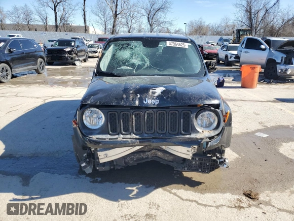 2017 Jeep Renegade Sport with VIN ZACCJAAH4HPG18240, listed as a Copart auction lot 47964625 with 107,192 mi miles and Salvage Title. Bid and sale history available at DreamBid. Image 5.