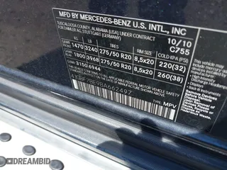 2011 Mercedes-Benz GL-Class GL 450 with VIN 4JGBF7BE9BA662497, listed as a IAAI auction lot 42102696 with 90,924 mi miles. Bid and sale history available at carsss.com. Image 9.