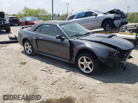 2003 Ford Mustang GT Deluxe with VIN 1FAFP45X43F387520, listed as a Copart auction lot 56302185 with 134,537 mi miles and Salvage title. Bid and sale history available at DreamBid. Image 4.