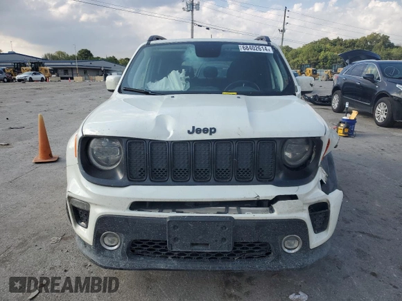 2020 Jeep Renegade Altitude with VIN ZACNJABB2LPL31651, listed as a Copart auction lot 68402614 with 135,031 mi miles and Salvage Title. Bid and sale history available at DreamBid. Image 5.