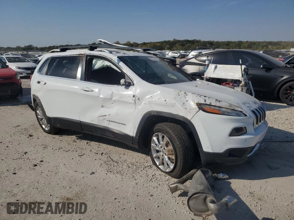 2014 Jeep Cherokee Limited with VIN 1C4PJLDS6EW144035, listed as a Copart auction lot 48463635 with 0 mi miles and Salvage Title. Bid and sale history available at carsss.com. Image 4.