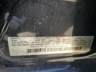 2007 Volkswagen Jetta 2.5 with VIN 3VWPG71K27M089576, listed as a Copart auction lot 47395725 with 104,925 mi miles and Salvage title. Bid and sale history available at DreamBid. Image 12.