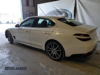 2023 Genesis G70 2.0T with VIN KMTG34TA8PU131652, listed as a Copart auction lot 48738254 with 9,713 mi miles and Non Repairable. Bid and sale history available at DreamBid. Image 2.