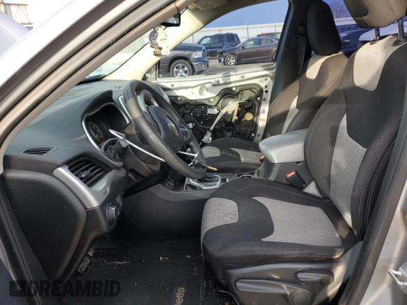 2014 Jeep Cherokee Sport with VIN 1C4PJLAB1EW123520, listed as a Copart auction lot 47265765 with 158,934 mi miles and Salvage Title. Bid and sale history available at DreamBid. Image 7.
