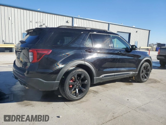 2022 Ford Explorer ST with VIN 1FM5K8GC8NGA67759, listed as a Copart auction lot 42695575 with 76,836 mi miles and Clean Title. Bid and sale history available at carsss.com. Image 3.