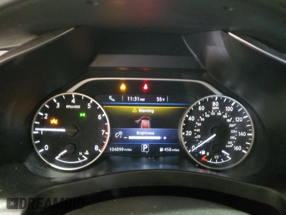 2018 Nissan Murano Platinum with VIN 5N1AZ2MGXJN169617, listed as a Copart auction lot 43350135 with 104,899 mi miles and Salvage Title. Bid and sale history available at carsss.com. Image 9.