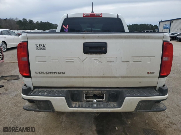 2021 Chevrolet Colorado 2WD LT with VIN 1GCGSCEN3M1135858, listed as a Copart auction lot 47062735 with 86,862 mi miles and Salvage Title. Bid and sale history available at carsss.com. Image 6.