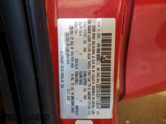 2013 Mazda 2 Touring z VIN JM1DE1LYXD0161293, wystawiony jako Copart lot #51020465 z przebiegiem 72 770 mil mil oraz Czysty tytuł • Clean title. Historia ofert i sprzedaży dostępna na DreamBid. Obrazek 12.