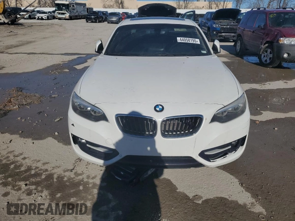 2016 BMW 2 Series 228i xDrive with VIN WBA1G9C55GV599175, listed as a Copart auction lot 44058195 with 106,544 mi miles and Salvage title. Bid and sale history available at DreamBid. Image 5.