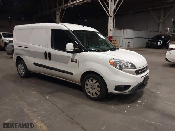 2019 Ram ProMaster City Cargo Van Tradesman SLT with VIN ZFBHRFBB1K6N23699, listed as a IAAI auction lot 41508056 with 41,551 mi miles. Bid and sale history available at carsss.com. Image 1.