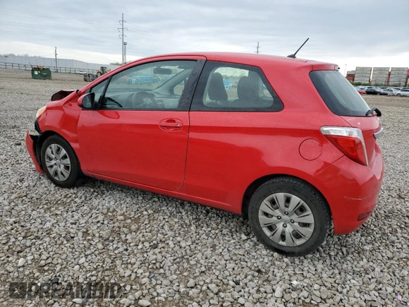 2012 Toyota Yaris L with VIN JTDJTUD30CD507484, listed as a Copart auction lot 53858105 with 81,656 mi miles and Salvage Title. Bid and sale history available at carsss.com. Image 2.