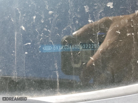 2013 Kia Sorento EX with VIN 5XYKU3A60DG322297, listed as a Copart auction lot 52653525 with 0 mi miles and Salvage Title. Bid and sale history available at carsss.com. Image 12.