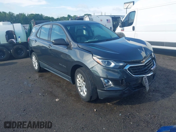 2019 Chevrolet Equinox LS z VIN 2GNAXHEV9K6146286, wystawiony jako IAAI lot #42101137 z przebiegiem 85 098 mil mil oraz . Historia ofert i sprzedaży dostępna na DreamBid. Obrazek 1.