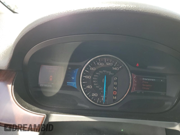 2011 Ford Edge Limited with VIN 2FMDK3KCXBBA99279, listed as a Copart auction lot 62712905 with 257,663 mi miles and Clean title. Bid and sale history available at DreamBid. Image 9.