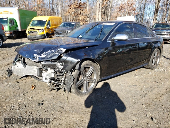 2013 Audi S4 Premium Plus with VIN WAUBGAFL1DA178511, listed as a Copart auction lot 80038854 with 167,860 mi miles and Salvage Title. Bid and sale history available at DreamBid. Image 1.