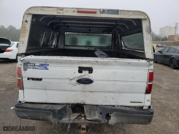 2014 Ford F-150 XL with VIN 1FTMF1CM5EKD83482, listed as a Copart auction lot 43123885 with 0 mi miles and Salvage Title. Bid and sale history available at carsss.com. Image 6.