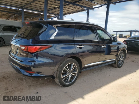 2019 Infiniti QX60 Pure z VIN 5N1DL0MM2KC561741, wystawiony jako Copart lot #53581405 z przebiegiem 80 366 mil mil oraz Szkoda całkowita • Salvage title. Historia ofert i sprzedaży dostępna na DreamBid. Obrazek 3.