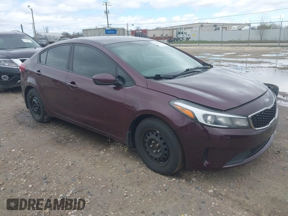 2017 Kia Forte LX with VIN 3KPFK4A75HE061483, listed as a IAAI auction lot 42148250 with 161,229 mi miles. Bid and sale history available at carsss.com. Image 1.