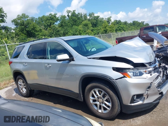 2019 Chevrolet Traverse LT Cloth z VIN 1GNERGKW3KJ293483, wystawiony jako IAAI lot #42524003 z przebiegiem 82 611 mil mil oraz . Historia ofert i sprzedaży dostępna na DreamBid. Obrazek 13.