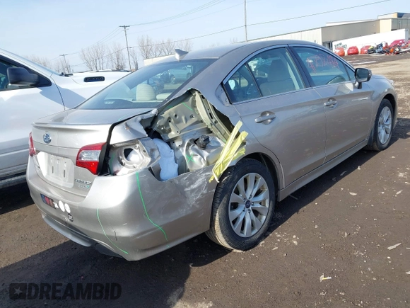 2017 Subaru Legacy Premium with VIN 4S3BNAF65H3026857, listed as a IAAI auction lot 41797484 with 54,975 mi miles. Bid and sale history available at carsss.com. Image 4.