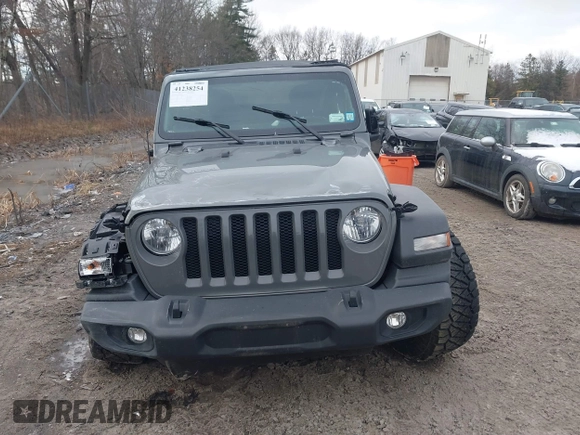 2021 Jeep Wrangler Sport S with VIN 1C4GJXAN9MW768559, listed as a IAAI auction lot 41238254 with 18,191 mi miles and . Bid and sale history available at DreamBid. Image 12.