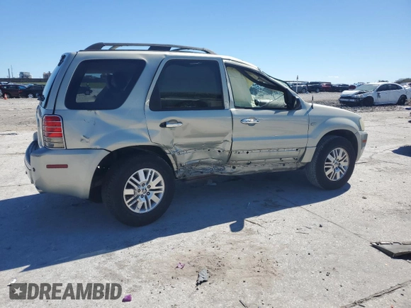 2005 Mercury Mariner Luxury z VIN 4M2CU56125DJ17538, wystawiony jako Copart lot #46948345 z przebiegiem 158 277 mil mil oraz Szkoda całkowita • Salvage title. Historia ofert i sprzedaży dostępna na DreamBid. Obrazek 3.