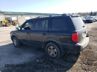 2005 Honda Pilot EX-L with VIN 5FNYF185X5B061839, listed as a Copart auction lot 48666595 with 0 mi miles and Salvage Title. Bid and sale history available at carsss.com. Image 2.