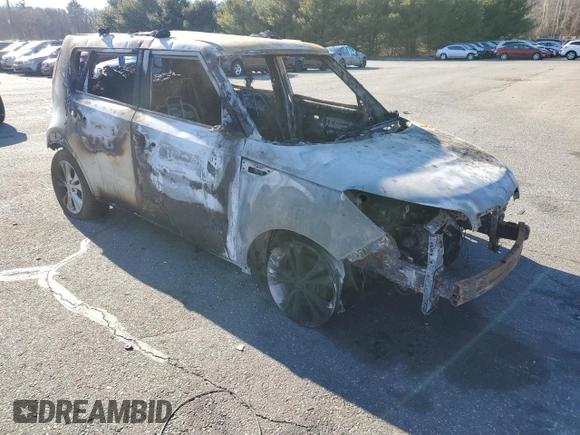 2015 Kia Soul + with VIN KNDJP3A52F7117090, listed as a Copart auction lot 88289725 with 0 mi miles and Salvage Title. Bid and sale history available at carsss.com. Image 4.