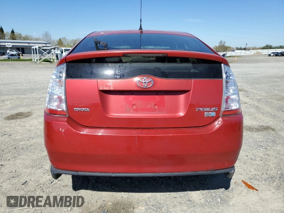 2008 Toyota Prius with VIN JTDKB20U187764590, listed as a Copart auction lot 50564555 with Not Provided miles and Salvage Title. Bid and sale history available at carsss.com. Image 6.