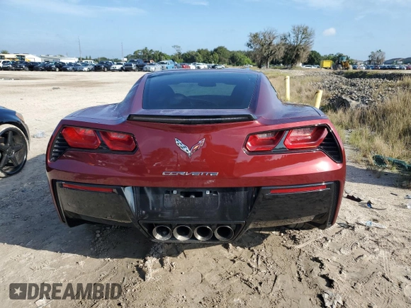 2019 Chevrolet Corvette 3LT with VIN 1G1YF2D70K5103549, listed as a Copart auction lot 71761584 with 25,841 mi miles and Salvage Title. Bid and sale history available at carsss.com. Image 6.
