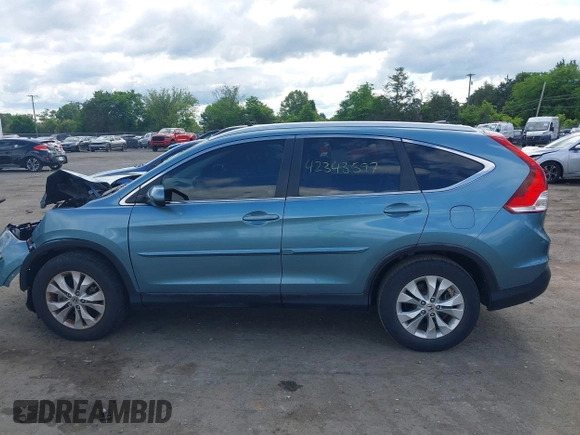 2013 Honda CR-V EX-L with VIN 5J6RM4H77DL073451, listed as a IAAI auction lot 42343597 with 90,999 mi miles and . Bid and sale history available at DreamBid. Image 14.