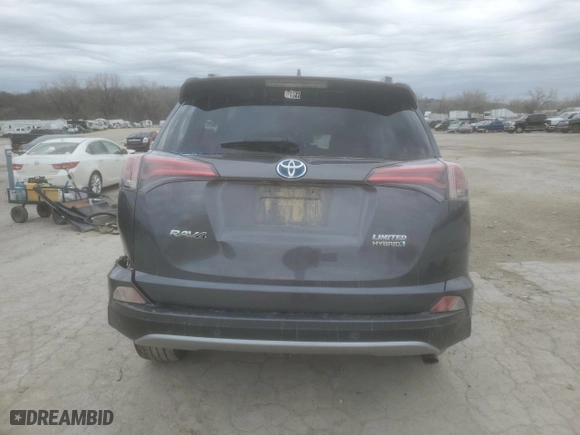 2017 Toyota RAV4 Hybrid Limited with VIN JTMDJREV0HD069363, listed as a Copart auction lot 85580654 with 0 mi miles and Salvage Title. Bid and sale history available at carsss.com. Image 6.