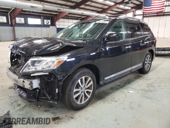 2016 Nissan Pathfinder SV with VIN 5N1AR2MM2GC615592, listed as a Copart auction lot 52010485 with 178,305 mi miles and Salvage Title. Bid and sale history available at carsss.com. Image 1.