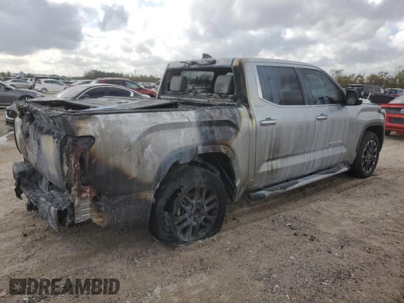 2022 Toyota Tundra Limited with VIN 5TFJA5AB2NX005620, listed as a Copart auction lot 85455824 with 17,520 mi miles and Salvage title. Bid and sale history available at DreamBid. Image 3.