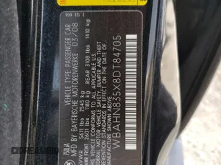 2008 BMW 7 Series 750Li with VIN WBAHN835X8DT84705, listed as a Copart auction lot 67658184 with 191,868 mi miles and Salvage Title. Bid and sale history available at carsss.com. Image 14.
