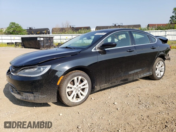 2015 Chrysler 200 Limited with VIN 1C3CCCAB9FN547886, listed as a Copart auction lot 64652535 with 215,557 mi miles and Salvage title. Bid and sale history available at DreamBid. Image 1.