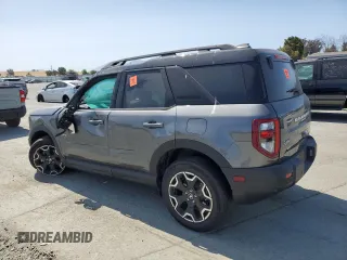 2025 Ford Bronco Sport Outer Banks with VIN 3FMCR9CN6SRE50121, listed as a Copart auction lot 61175625 with 2,321 mi miles and Salvage title. Bid and sale history available at DreamBid. Image 2.