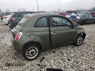 2012 FIAT 500 Pop with VIN 3C3CFFDR1CT343449, listed as a Copart auction lot 50960485 with 113,716 mi miles and Clean Title. Bid and sale history available at carsss.com. Image 3.