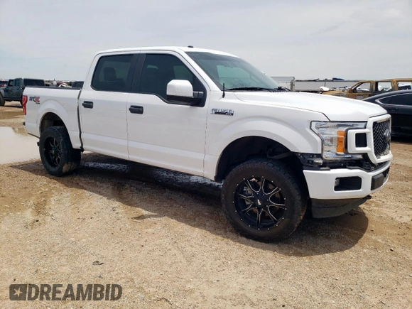 2018 Ford F-150 XL with VIN 1FTEW1EP4JKD12828, listed as a Copart auction lot 58188095 with 92,242 mi miles and Salvage title. Bid and sale history available at DreamBid. Image 4.