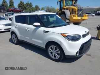 2016 Kia Soul + with VIN KNDJP3A59G7292180, listed as a IAAI auction lot 42004754 with 98,066 mi miles. Bid and sale history available at carsss.com. Image 1.