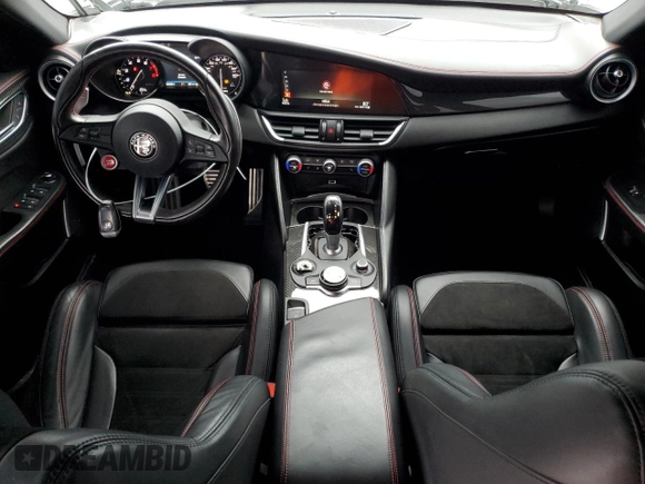 2017 Alfa Romeo Giulia with VIN ZARFAEAV0H7548796, listed as a Copart auction lot 81103094 with 63,028 mi miles and Salvage title. Bid and sale history available at DreamBid. Image 8.
