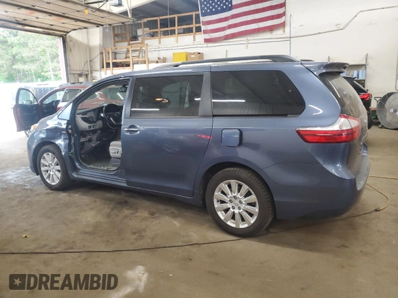 2016 Toyota Sienna Limited with VIN 5TDDK3DC8GS133114, listed as a Copart auction lot 56965005 with 78,311 mi miles and Salvage title. Bid and sale history available at DreamBid. Image 2.